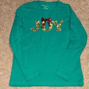 Crewcuts Sequined Joy Long Sleeve